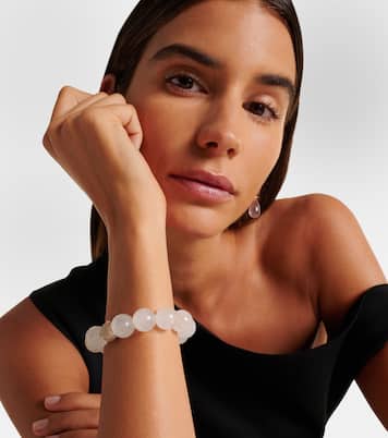 Bracelet Riviera Orb en or 18 ct, pierre de lune et diamants | Octavia Elizabeth