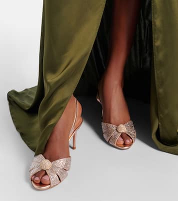 Sandales Italian Flirt 75 en cuir à ornements | Aquazzura