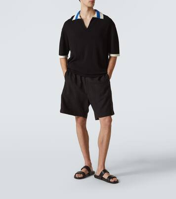 Polo de croché de mezcla de algodón | Commas