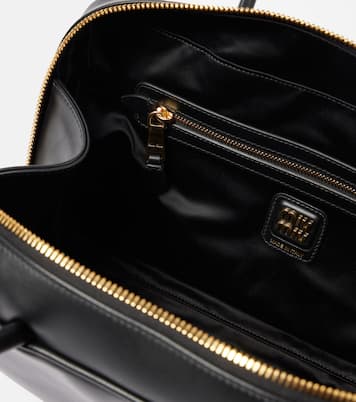 Medium leather tote bag | Miu Miu