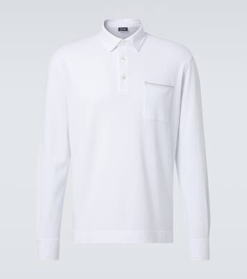 Logo cotton polo shirt | Zegna