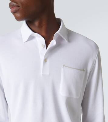 Logo cotton polo shirt | Zegna