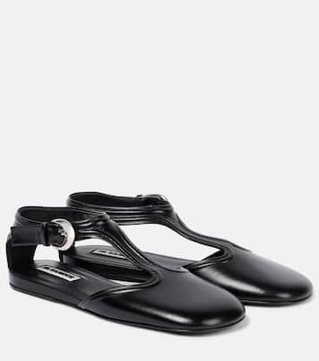 Leather Mary Jane flats | Jil Sander