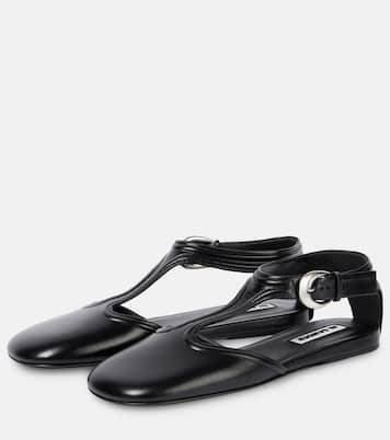 Leather Mary Jane flats | Jil Sander