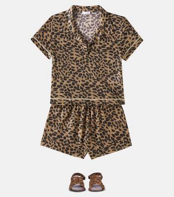 Lumière leopard-print shorts | Oséree Kids