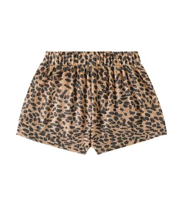 Lumière leopard-print shorts | Oséree Kids