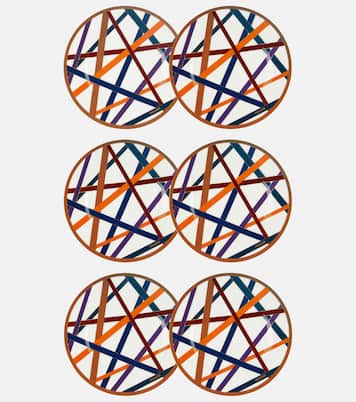 Nastri set of 6 dessert plates | Missoni