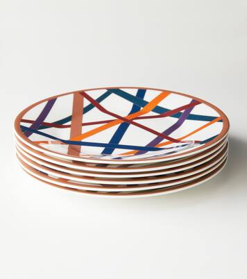 Nastri set of 6 dessert plates | Missoni