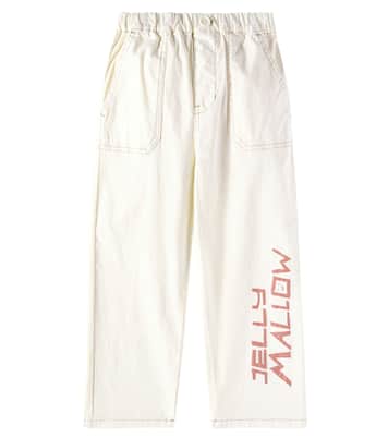 JM cotton-blend straight pants | Jellymallow