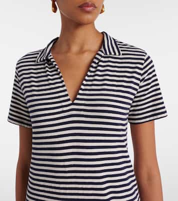 Vestido midi Khan de jersey de algodón | Velvet