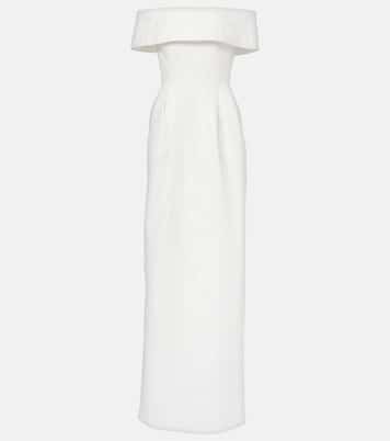 Antoinette off-shoulder jacquard maxi dress | Rebecca Vallance