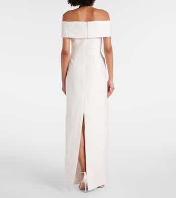 Antoinette off-shoulder jacquard maxi dress | Rebecca Vallance