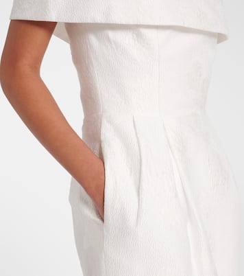 Antoinette off-shoulder jacquard maxi dress | Rebecca Vallance