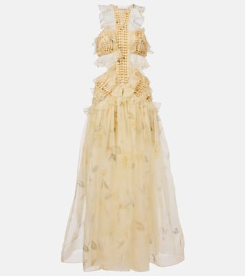 Balance ruffled silk organza maxi dress | Zimmermann