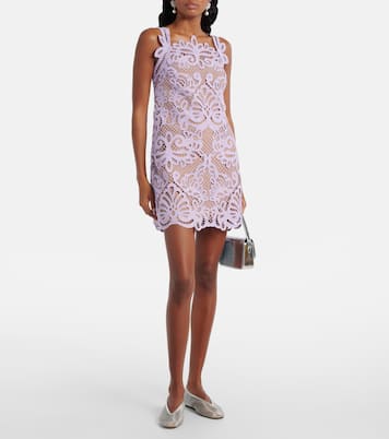 Minikleid aus Guipure-Spitze | Self-Portrait