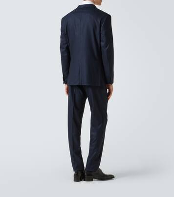 Herringbone wool flannel suit | Brioni