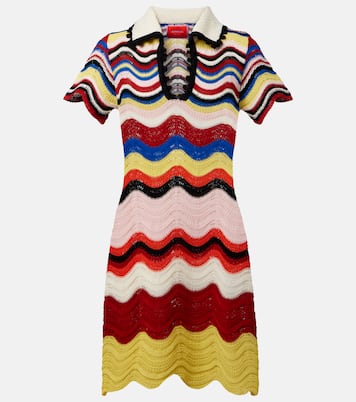 Robe polo Chevron en crochet de coton | La DoubleJ