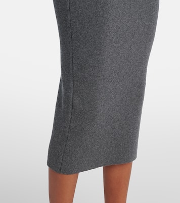 Falda midi en mezcla de cachemir y algodón | Tom Ford