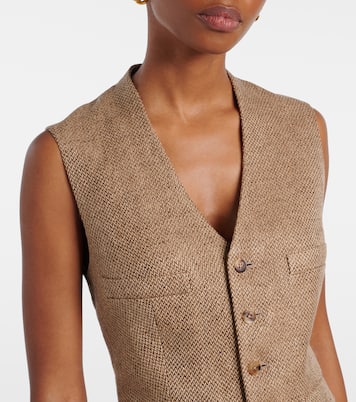 Weste Holland aus Leinen-Tweed | Ralph Lauren Collection