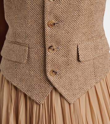 Weste Holland aus Leinen-Tweed | Ralph Lauren Collection