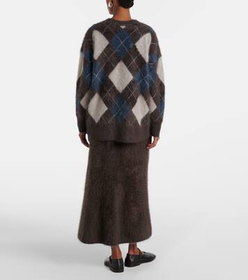 Elaria argyle cashmere cardigan | Lisa Yang