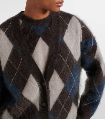 Elaria argyle cashmere cardigan | Lisa Yang