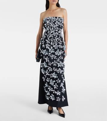 Leilani embellished strapless gown | Emilia Wickstead