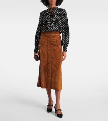 Campariba suede Mary Jane pumps | Manolo Blahnik