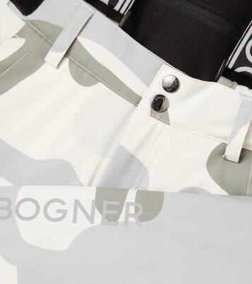 Yuki logo camouflage ski salopettes | Bogner Kids