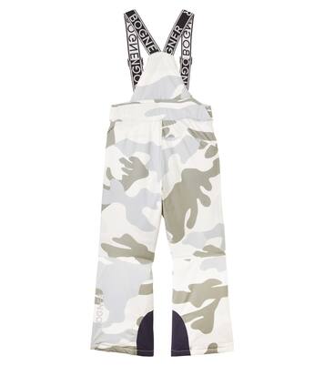 Yuki logo camouflage ski salopettes | Bogner Kids