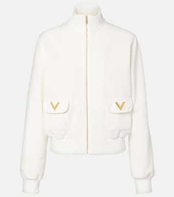 Logo jersey zip-up sweatshirt | Valentino