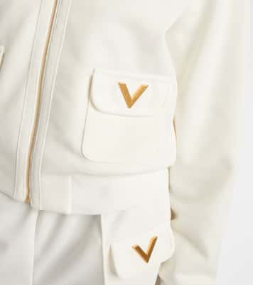 Logo jersey zip-up sweatshirt | Valentino