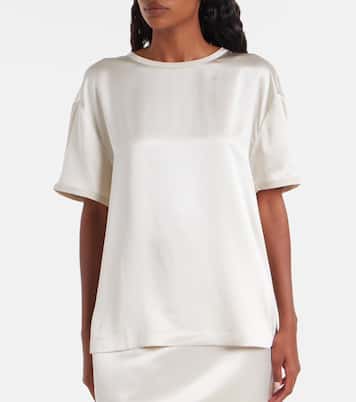 T-Shirt aus Seidensatin | Lisa Yang