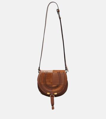 Marcie Small leather and suede crossbody bag | Chloé