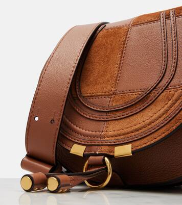 Marcie Small leather and suede crossbody bag | Chloé