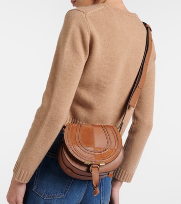 Marcie Small leather and suede crossbody bag | Chloé