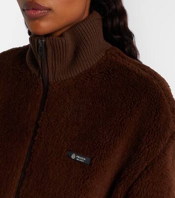 Wool-blend fleece jacket | Prada
