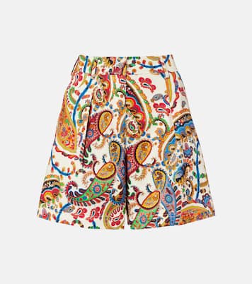 Cotton-blend jacquard Bermuda shorts | Etro