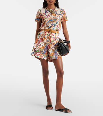 Cotton-blend jacquard Bermuda shorts | Etro