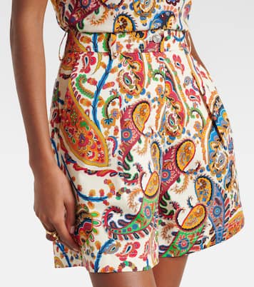 Cotton-blend jacquard Bermuda shorts | Etro