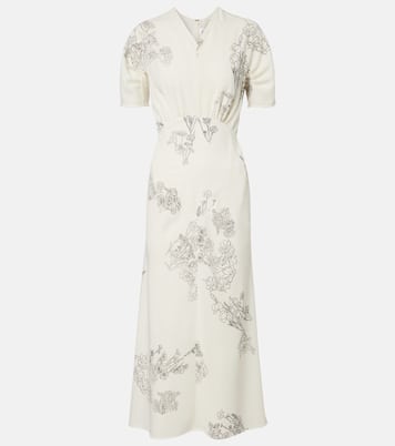 Floral midi dress | Victoria Beckham