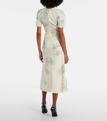 Floral midi dress | Victoria Beckham