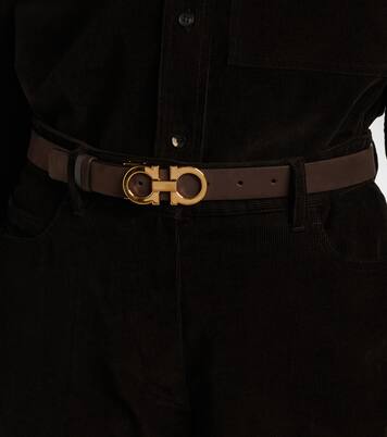 Gancio Mediterraneo leather belt | Ferragamo