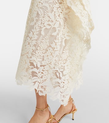 Guipure lace kaftan  | Oscar de la Renta