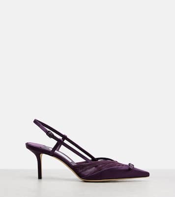 Pumps slingback Afia 65 in raso | Jimmy Choo