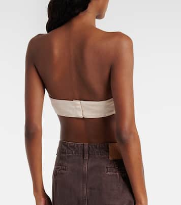 Bandeau-Top aus Baumwolle und Seide | Magda Butrym