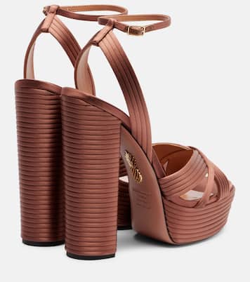 Sandali con plateau Sundance 140 in raso | Aquazzura