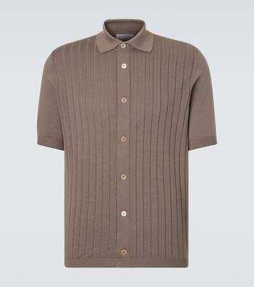 Ribbed-knit cotton cardigan | Brunello Cucinelli