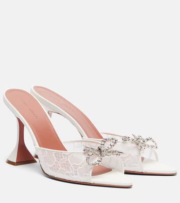 Verzierte Mules Rosie aus Spitze | Amina Muaddi