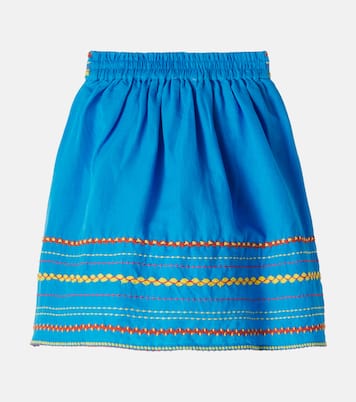 Embroidered linen and cotton skirt | Stella McCartney Kids